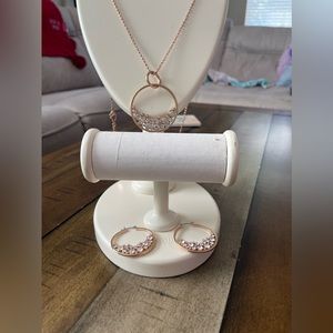 Rose gold tone set from Dillards